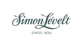Simon Lévelt logo met sierlijk schrift en de tekst Sinds 1826.