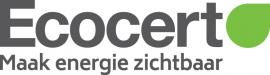 Ecocert logo met slogan Maak energie zichtbaar en groene cirkel rechtsboven.
