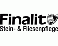 Logo van Finalit Stein- & Fliesenpflege met naast de tekst een schildembleem.