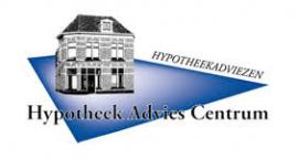 Logo van Hypotheek Adviescentrum met een illustratie van een gebouw en de tekst Hypotheekadviezen.