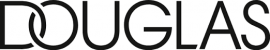 Douglas logo met zwarte letters op een witte achtergrond.