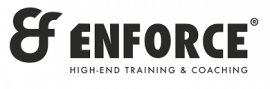 Logo van ENFORCE met de tekst High-End Training & Coaching.