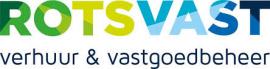 RotsVast logo met kleurrijke tekst en onderschrift verhuur & vastgoedbeheer.