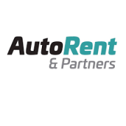 AutoRent & Partners logo met zwart-witte en groene letters.