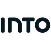 Logo van INTO met vier zwarte hoofdletters op een witte achtergrond.