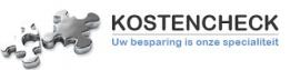 Puzzle-stukken en de tekst KostenCheck met slogan Uw besparing is onze specialiteit.