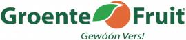 Groente&Fruit logo met groene en oranje kleuraccenten en de slogan Gewóón Vers!.