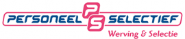 Logo van Personeel Selectief met de tekst Werving & Selectie en de initialen PS in het midden.