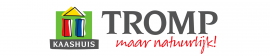 Logo van Kaashuis Tromp met kleurrijke gevelillustratie en de tekst maar natuurlijk!.