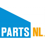 PartsNL-logo met blauwe en oranje tekst tegen een witte achtergrond.