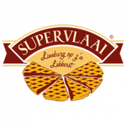 Logo van Supervlaai met gesneden vlaai en de tekst Limburg op z'n Lekkerst.