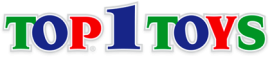 Logo van Top1Toys met kleurrijke letters op een doorzichtige achtergrond.