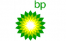 BP-logo met groene en gele bloemachtige vormen en groene letters.