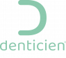 Logo van Denticien met tekst 3D Gebitsprothese Studio in groene letters op een witte achtergrond.