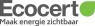 Ecocert logo met slogan Maak energie zichtbaar en groene cirkel rechtsboven.