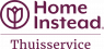 Logo van Home Instead Thuisservice met gestileerde tulp en paarse tekst.