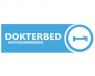 Blauw logo van DokterBed Matrassenreiniging met een bedicoon in een cirkel.