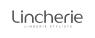 Logo van Lincherie met de tekst Lingerie Stylists erboven in een strak lettertype.