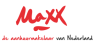 Logo van Maxx Aanhuurmakelaars met rode en zwarte tekst op een witte achtergrond.