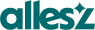 Logo van ALLESZ in turquoise letters met een stervormige accent boven de 'z'.
