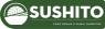 Groen logo van Sushito met witte tekst en een afbeelding van een poké bowl naast de naam.