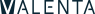 Logo van de franchiseformule Valenta in blauwe letters.