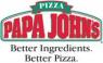 Papa John's logo met de slogan Better Ingredients. Better Pizza.