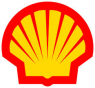 Het gele en rode logo van Shell in de vorm van een gestileerde schelp.