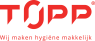 TOPP-logo met de slogan Wij maken hygiëne makkelijk in rode letters.