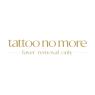Logo van Tattoo No More met de tekst laser removal only in goudkleurige letters op een witte achtergrond.