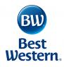 Best Western-logo met blauwe cirkel en de letters BW erboven.