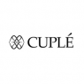Cuplé logo met sierlijk zwart symbool en merknaam op een witte achtergrond.