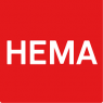 HEMA-logo met witte tekst op een rode achtergrond.