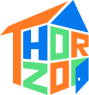 Logo van ThorZo met gekleurde letters die de naam vormen in een kubusvormig ontwerp.