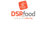 Het logo van DSR Food met slogan voor al uw catering in rode en zwarte letters.