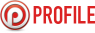 Logo van Profile Car & Tyreservice met rood-wit embleem en rode bedrijfsnaam.