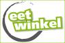 Eetwinkel-logo met groene en grijze tekst op een witte achtergrond.