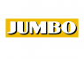 Jumbo logo met witte letters op een gele achtergrond.