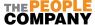 Logo van The People Company met de tekst in grijs, oranje en zwart.