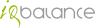 IQ Balance logo met groene en grijze letters met speelse typografie.
