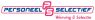 Logo van Personeel Selectief met de tekst Werving & Selectie en de initialen PS in het midden.