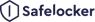 Logo van Safelocker met gestileerd kluisicoon en bedrijfsnaam in donkerblauwe letters.
