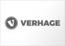 Verhage-logo met de letter V in een cirkel links van de merknaam.
